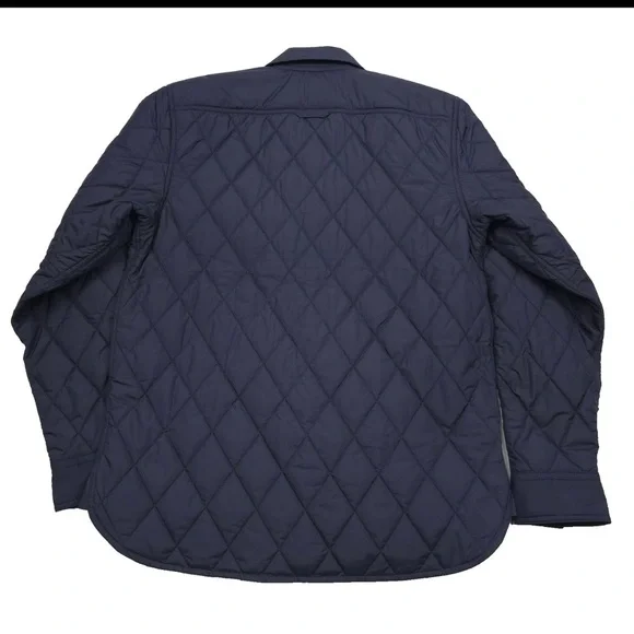 RRL RALPH LAUREN Men's Navy Quilted Shirt Jacket RRL Size Medium NWT EUC - Picture 3 of 12